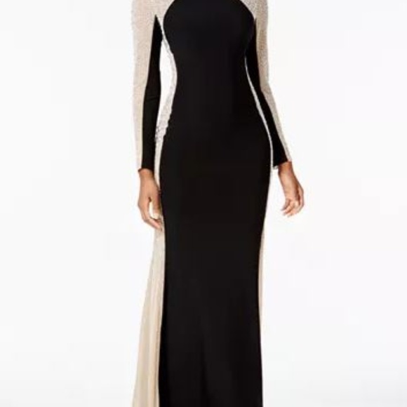 Xscape Dresses Rhinestone Illusion Gown Poshmark 